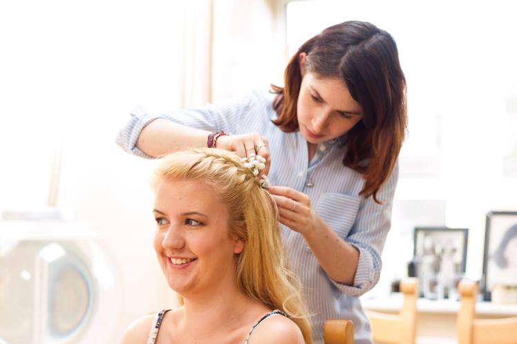 Kate Working at Ellie C's Wedding